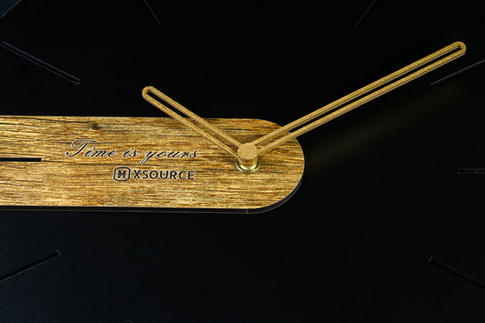 Wooden Non Ticking Wall Clock