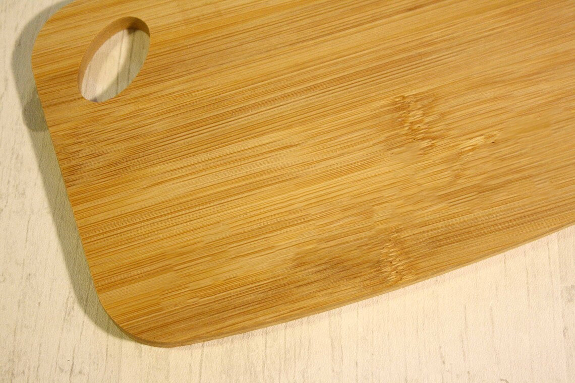 Natural Rubber Wood Chopping Board with Antibacterial Surface for Kitchen