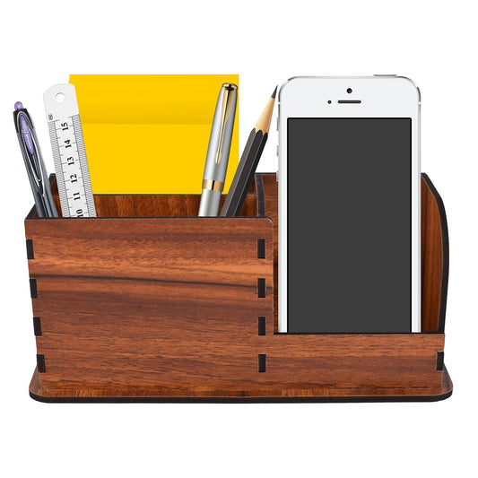 Wooden Office Desk Organizer for Office and Study Table (SMALL)