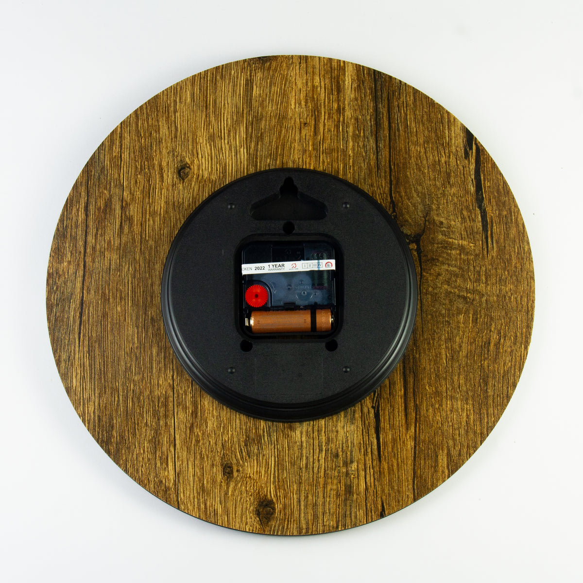 Wooden Non Ticking Wall Clock