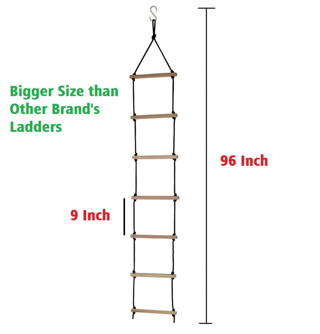 Kids Rope Climbing Ladder Indoor/Outdoor for 4 to 10 Years
