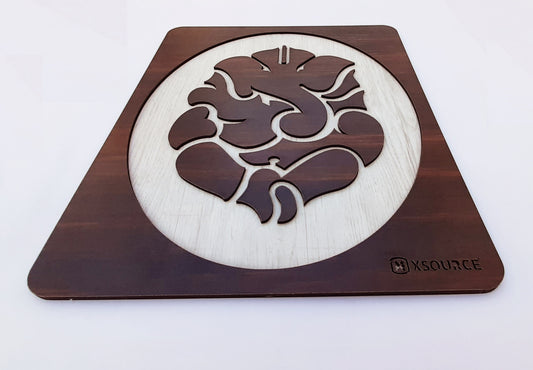 Ganesha 2 Layer Wooden Photo Frame for Home and Office