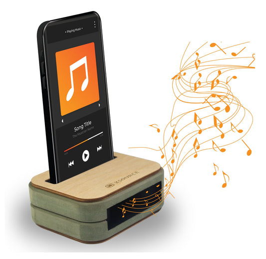 Wooden Mobile Stand with Speaker Amplifier