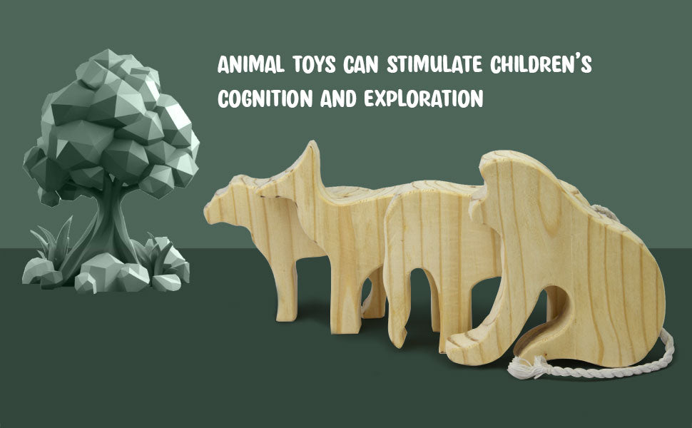 Wooden Animal Educational Toy for Toddlers & Kids