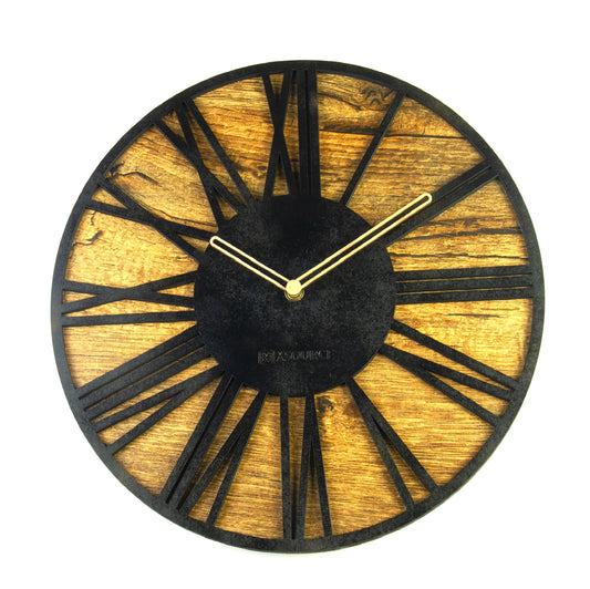 Wooden Non Ticking Wall Clock