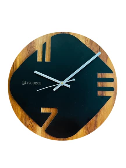 Wooden Non Ticking Wall Clock