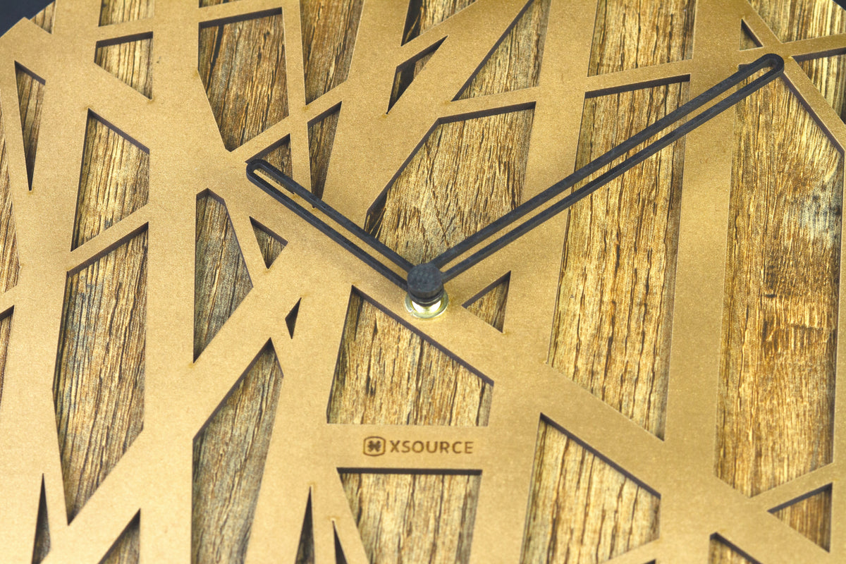 Wooden  Non Ticking Wall Clock
