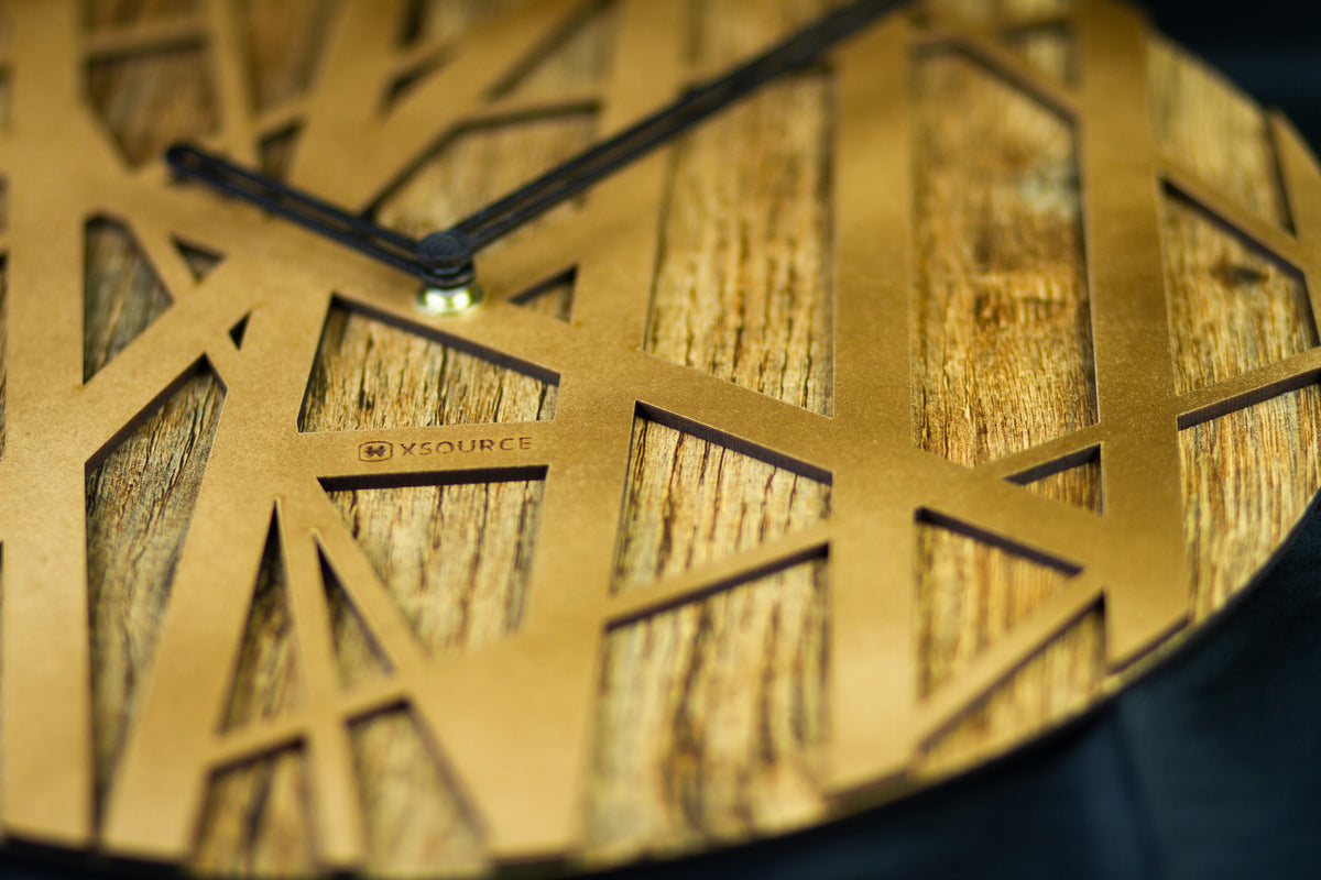 Wooden  Non Ticking Wall Clock