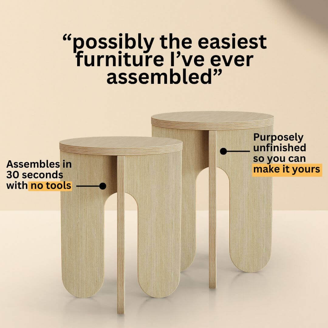 Wooden Foldable Stool for Home & Office
