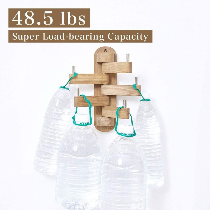 Wooden Wall Mounted Foldable Key Hanger for Home & Office