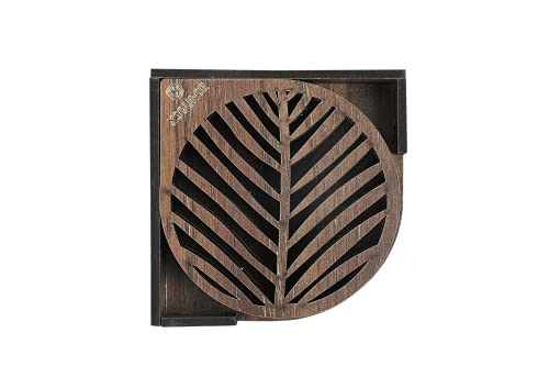 Wooden Pear Tea Coasters Set of 6