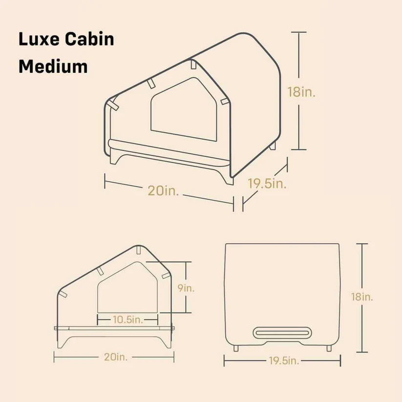 Wooden Foldable Pet House for Dog and Cat with Removable Cushion (Small)