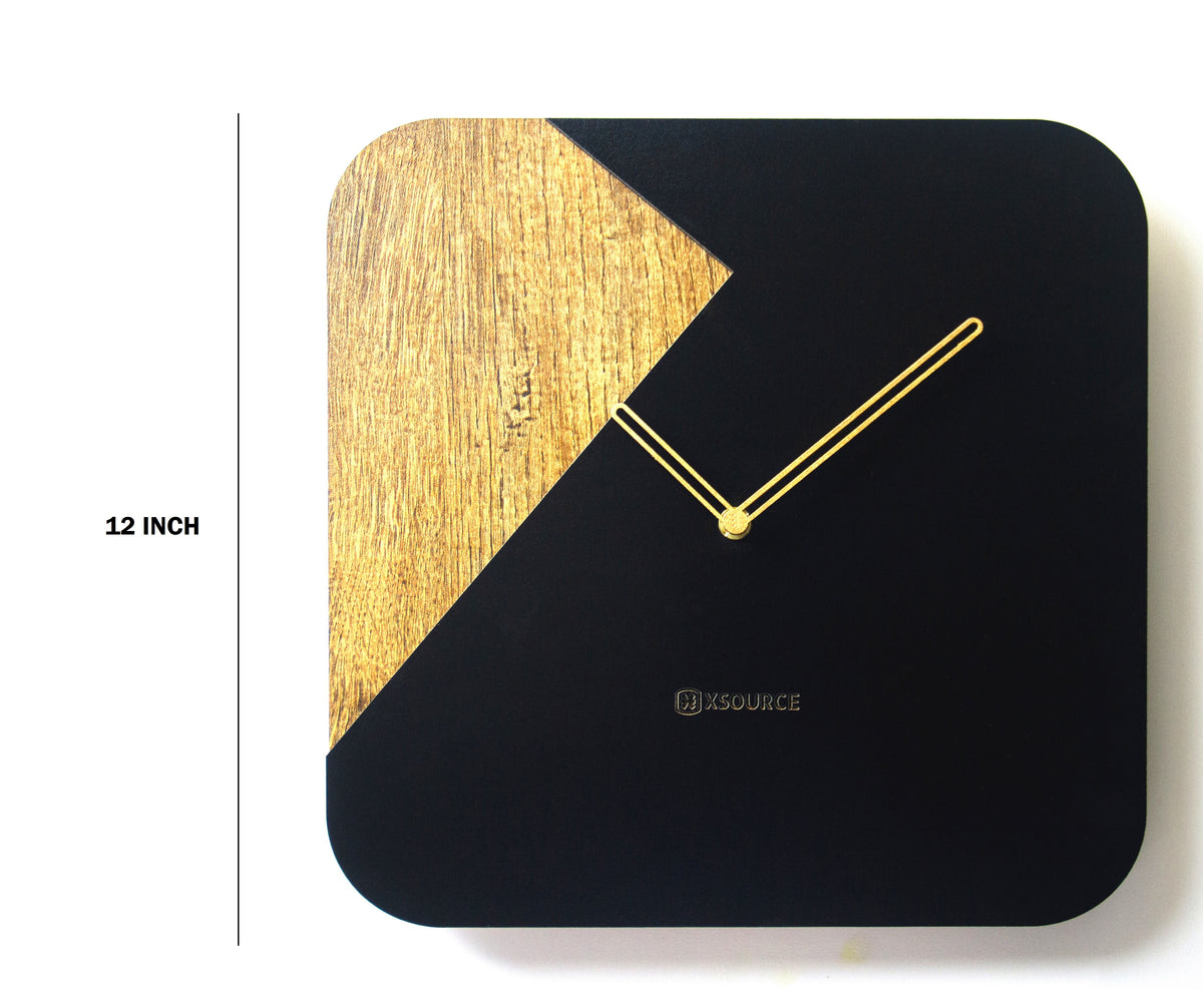 Wooden Non Ticking Wall Clock