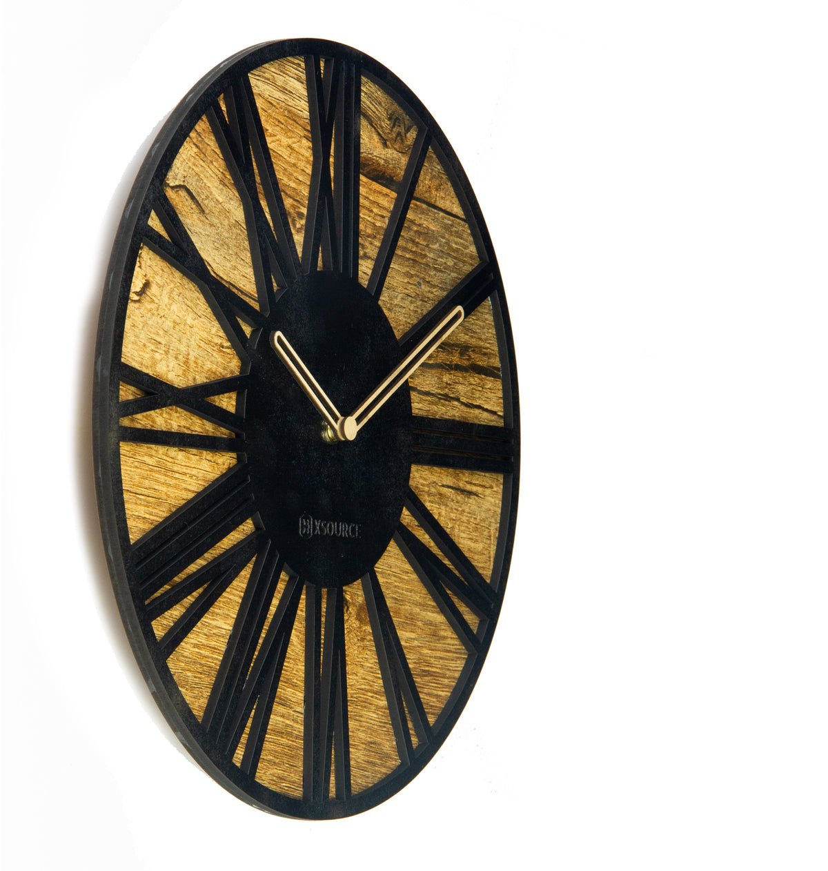 Wooden Non Ticking Wall Clock
