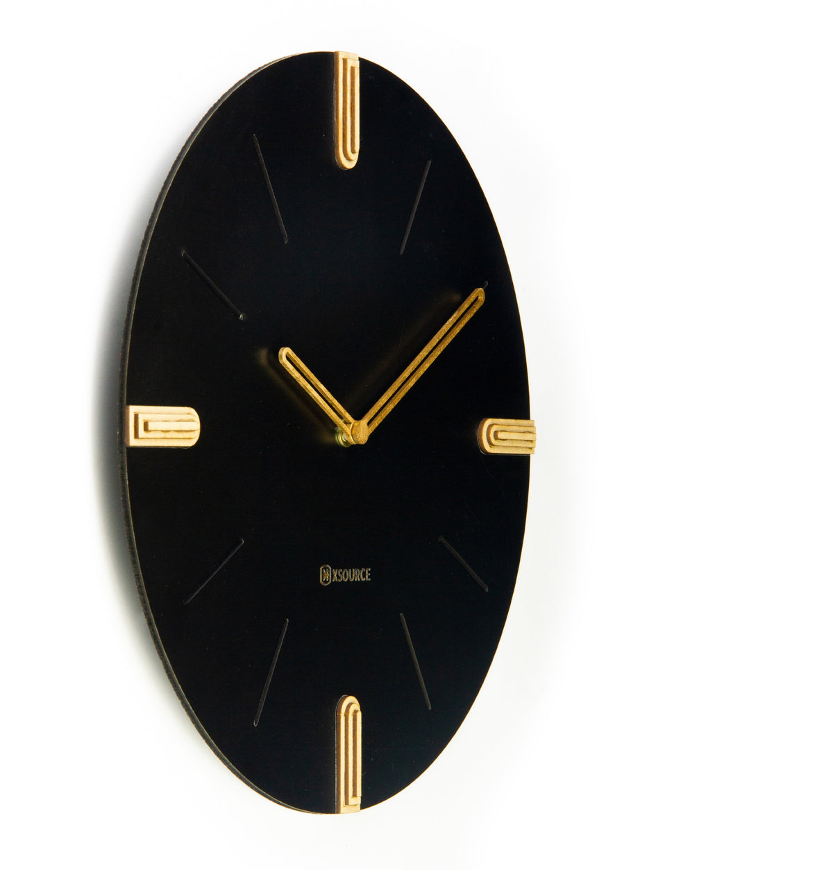 Wooden Non Ticking Wall Clock