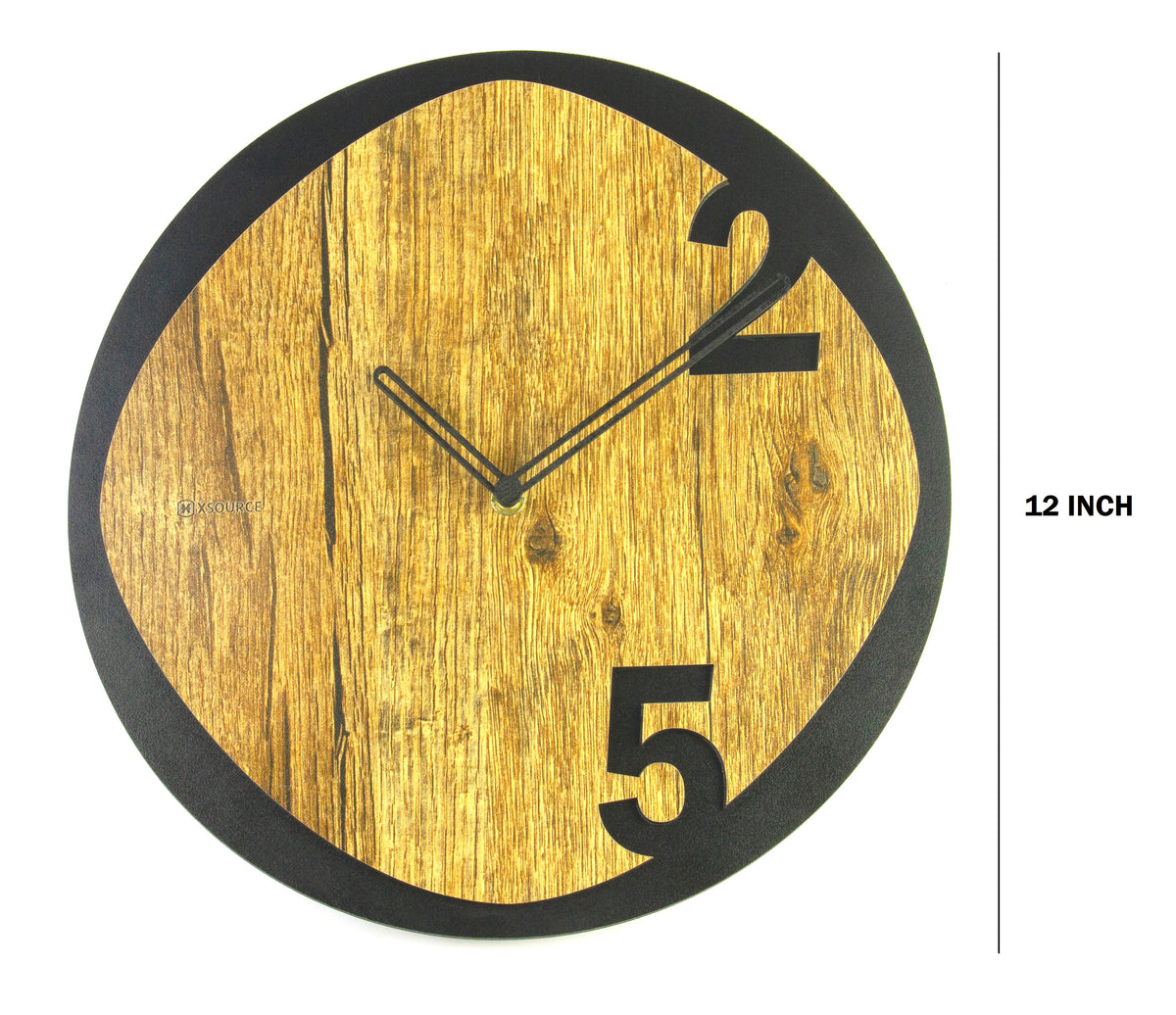 Wooden Non Ticking Wall Clock