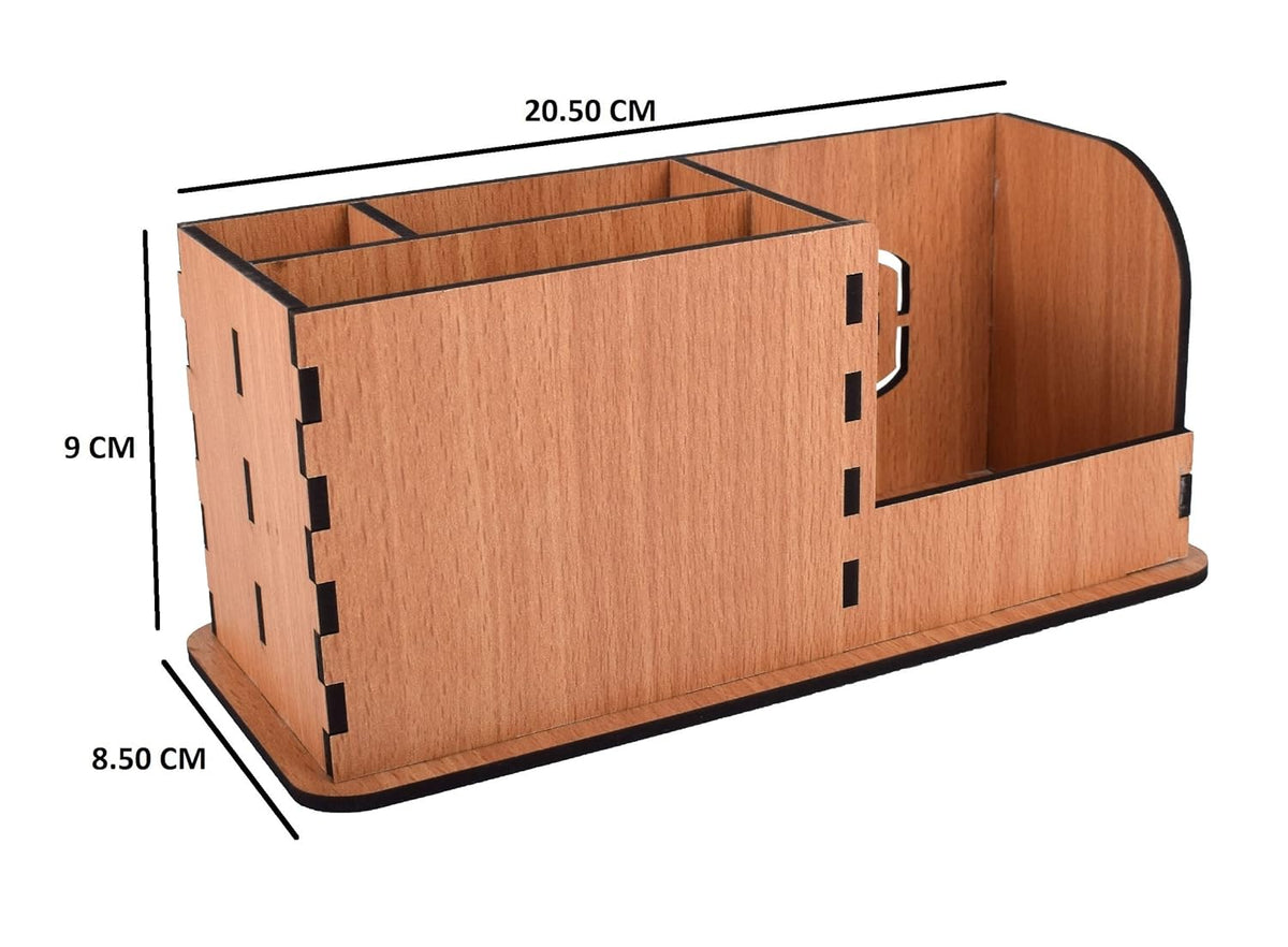 Wooden Office Desk Organizer for Office and Study Table (SMALL)