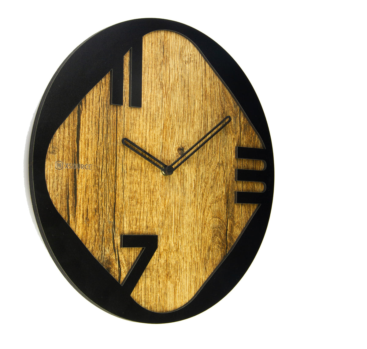 Wooden Non Ticking Wall Clock