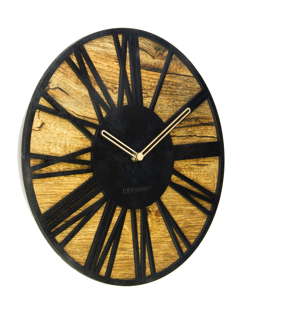 Wooden Non Ticking Wall Clock