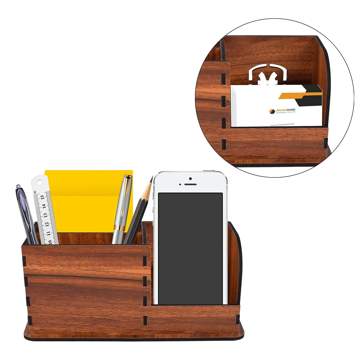 Wooden Office Desk Organizer for Office and Study Table (SMALL)