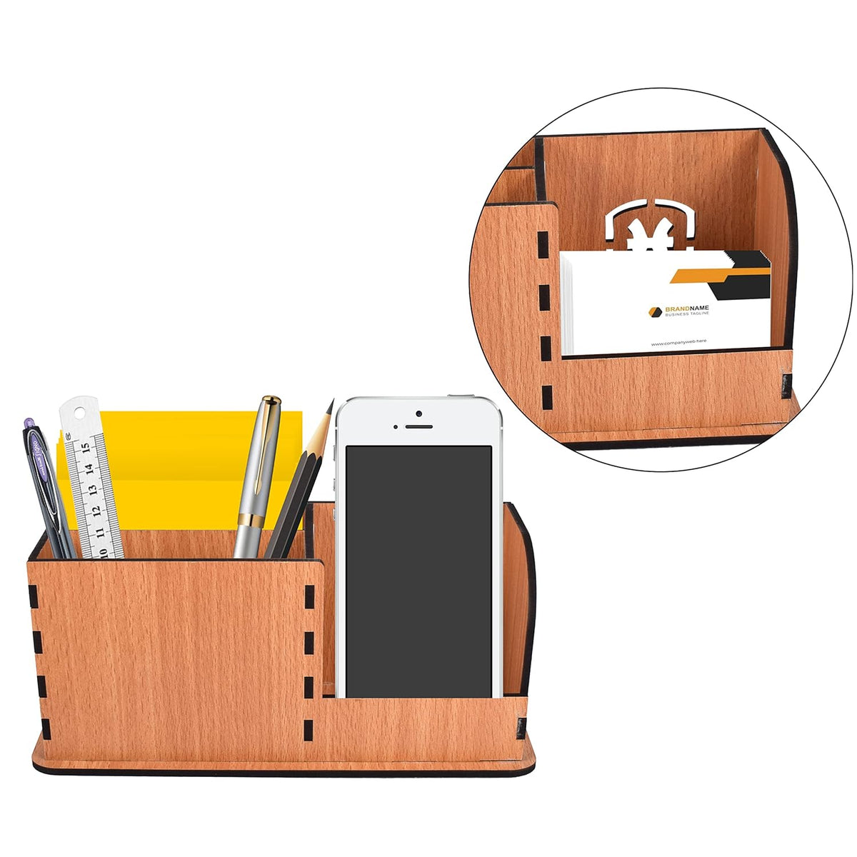 Wooden Office Desk Organizer for Office and Study Table (SMALL)