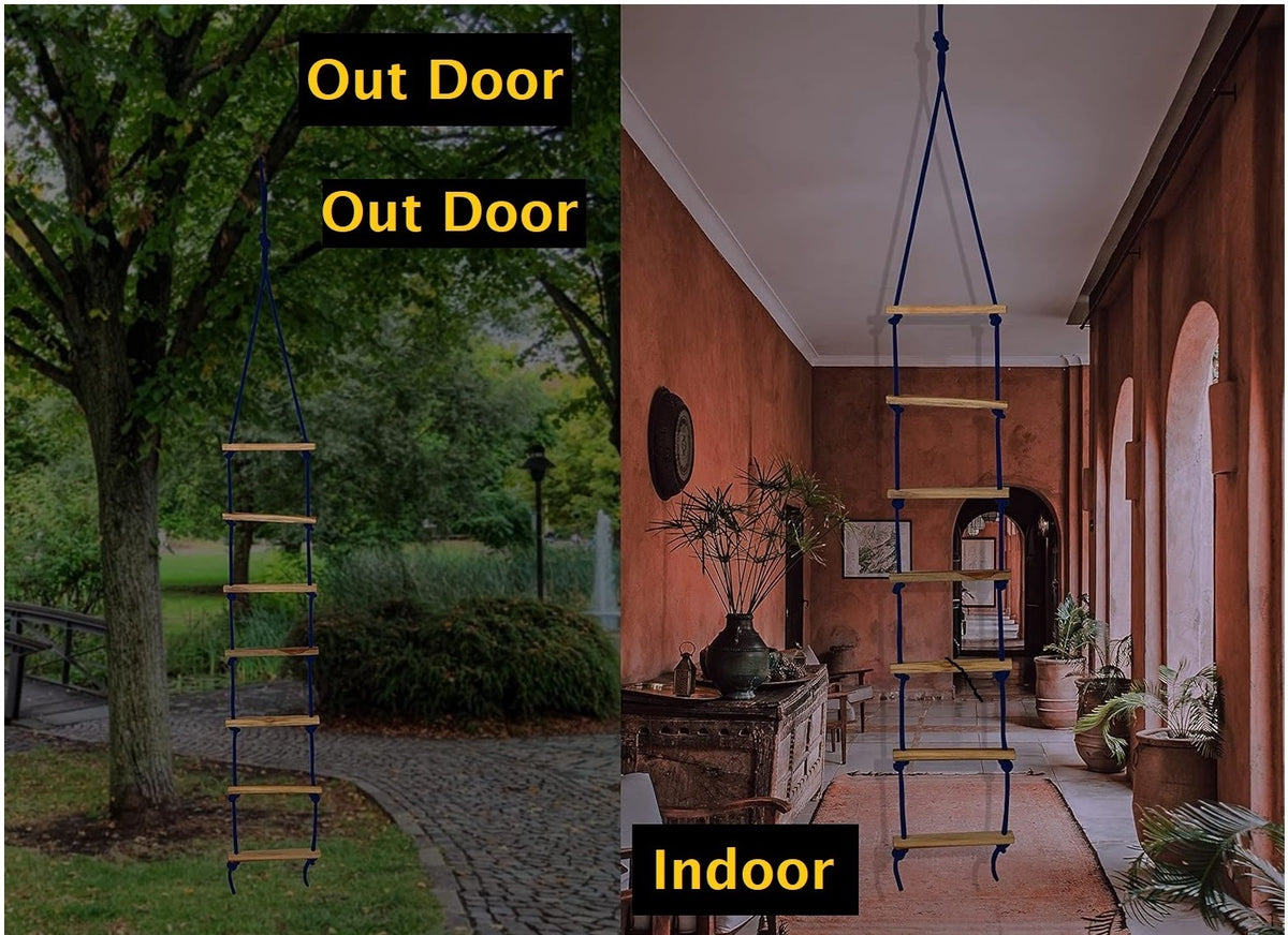 Kids Rope Climbing Ladder Indoor/Outdoor for 4 to 10 Years