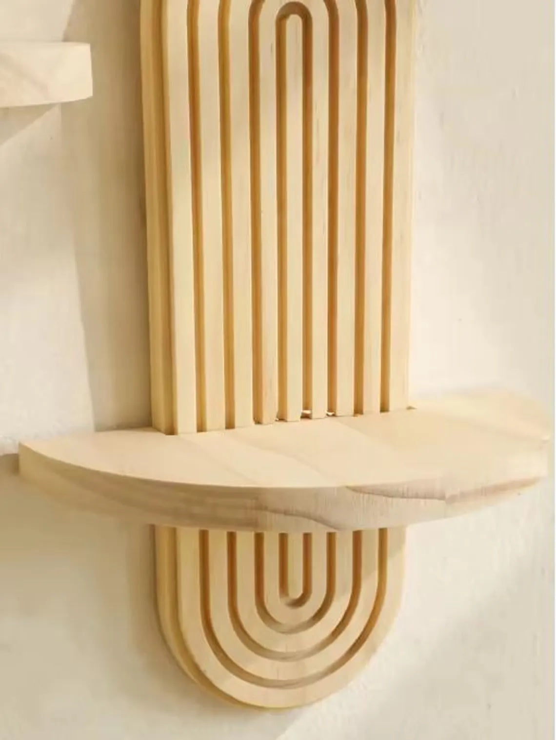 Modern Wooden Wall Shelf for Living Room, Bedroom, Hallway & Office (1 Tier Pack of 1)