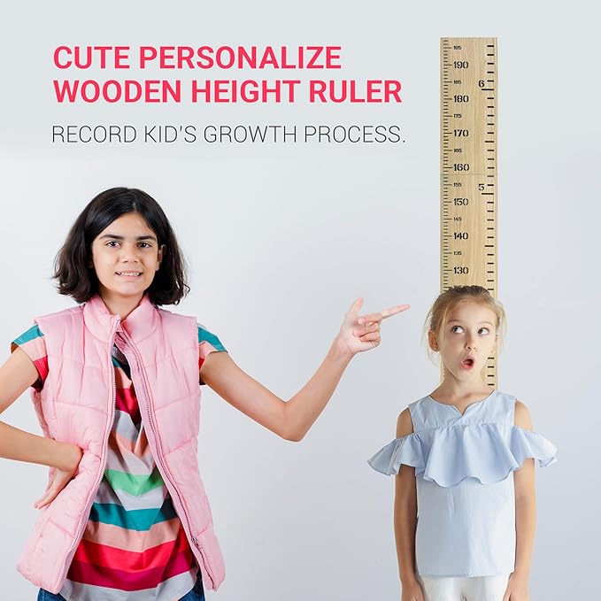 Wooden Height Chart for Kids Height Rule