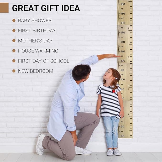 Wooden Height Chart for Kids Height Rule