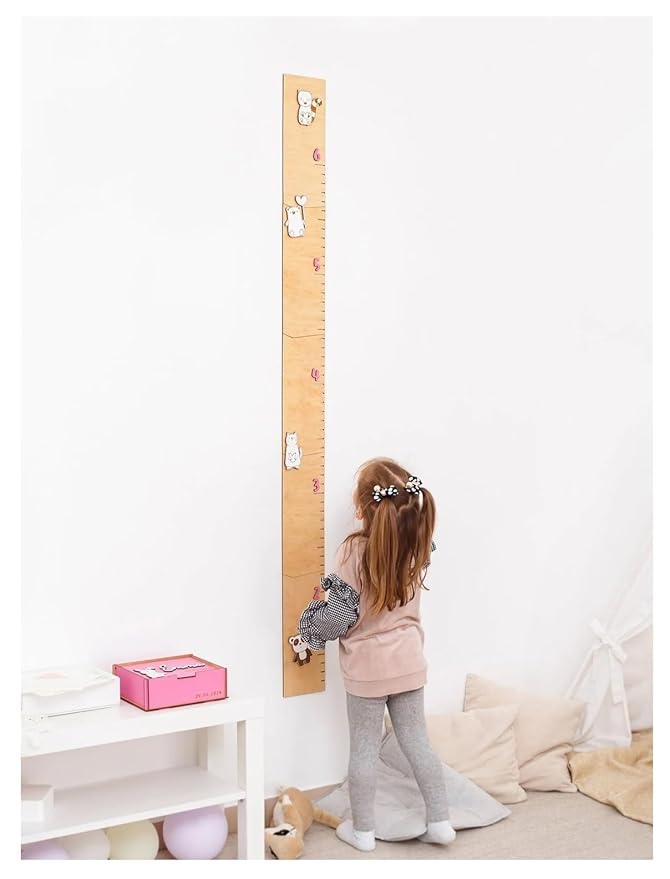 Wooden Height Chart for Kids Height Rule