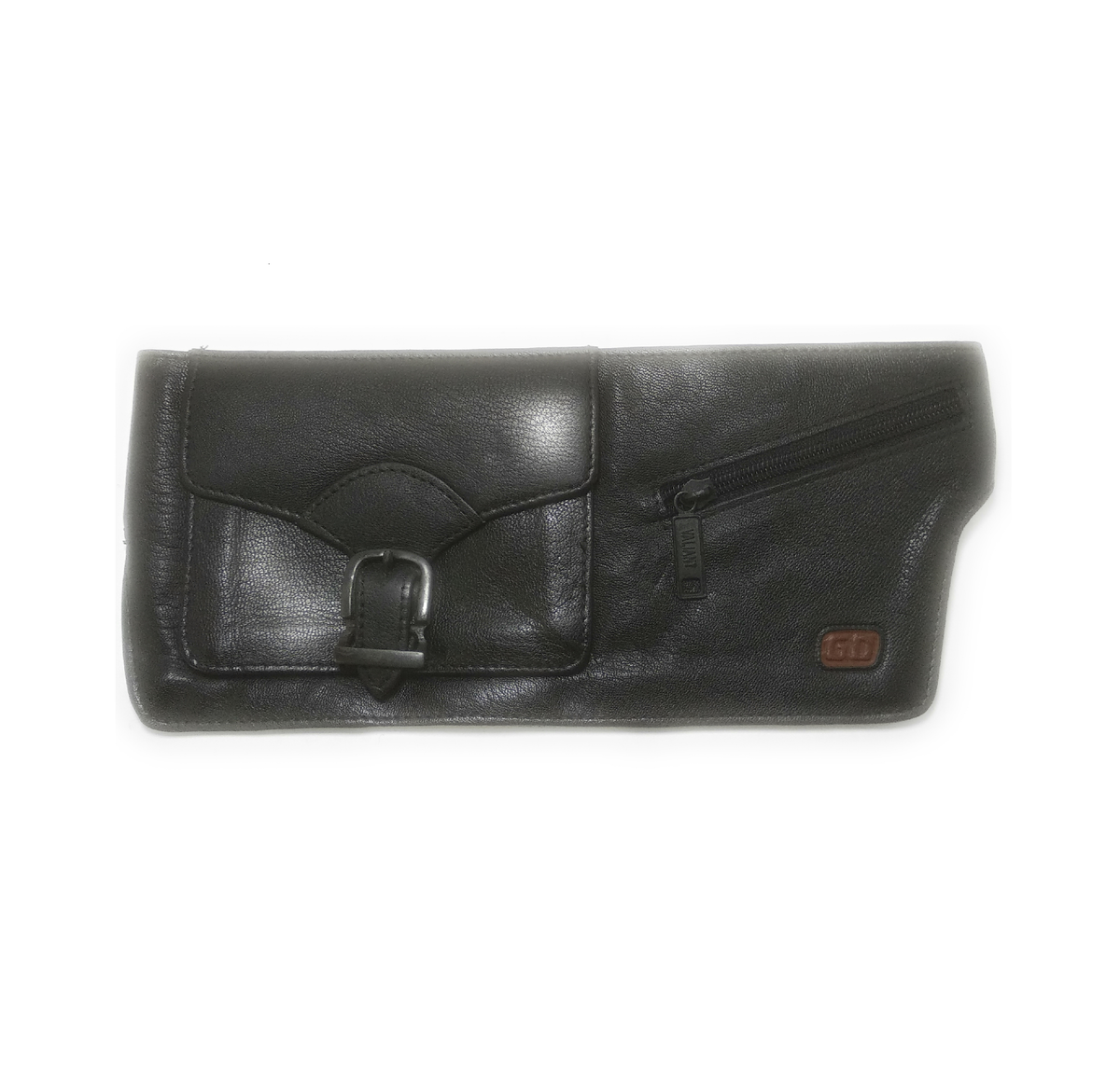Leather Waist Bag with Adjustable Strap and Wallet with Passport and Card Holder