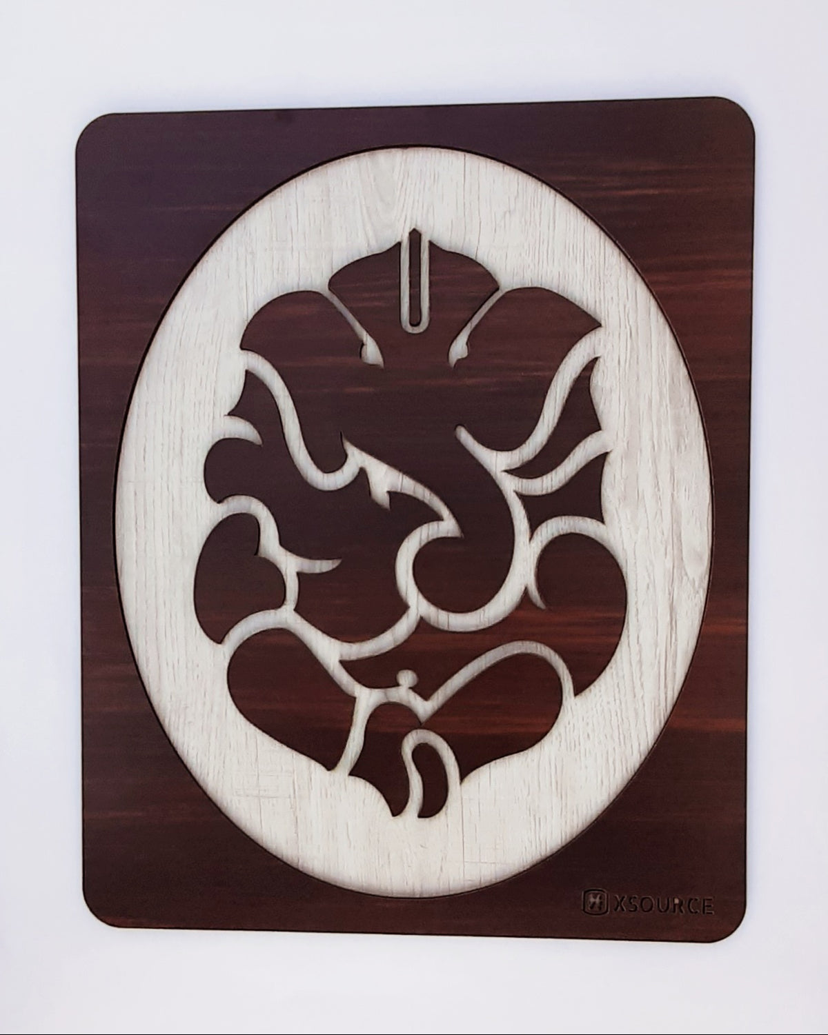 Ganesha 2 Layer Wooden Photo Frame for Home and Office