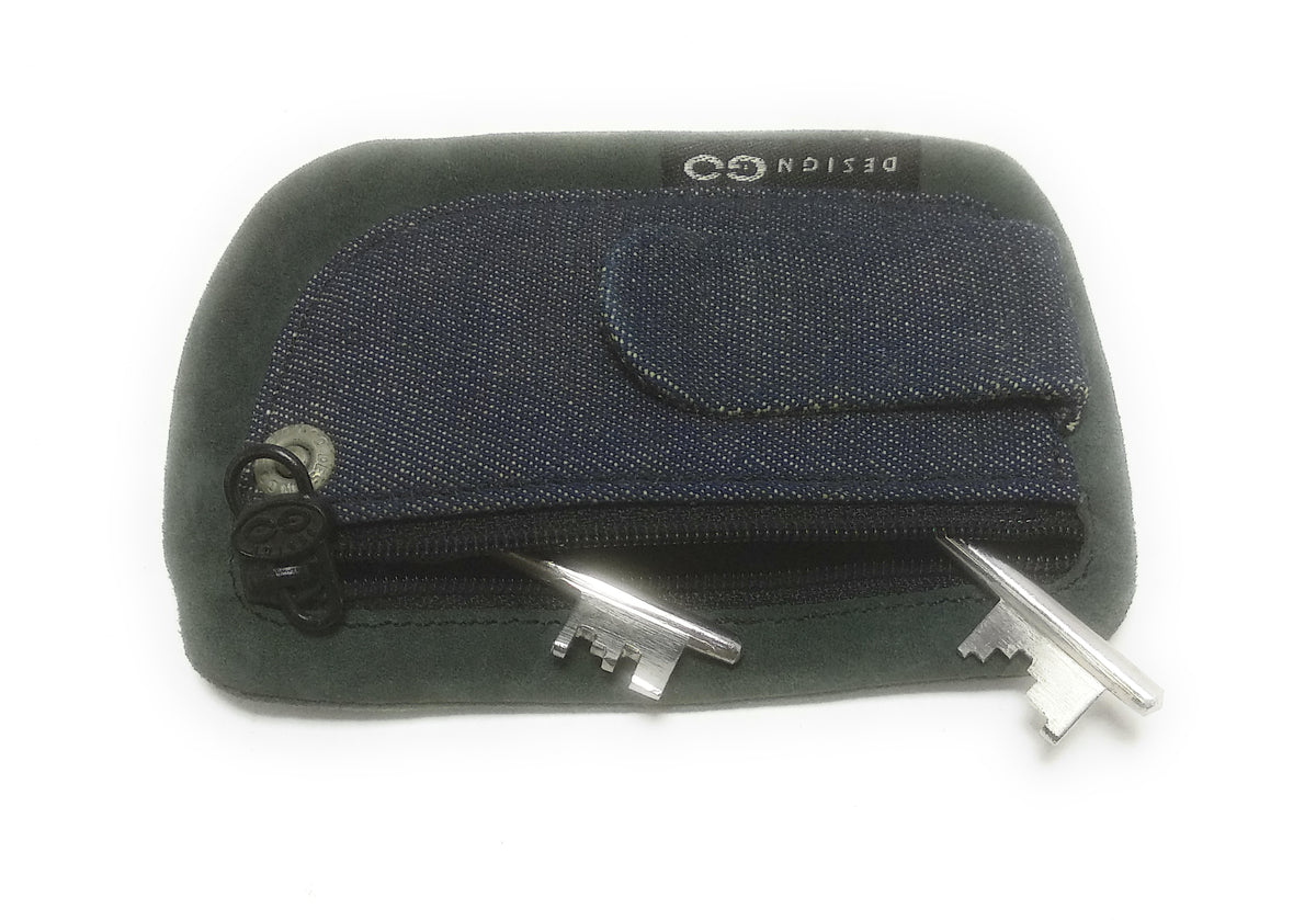Leather Key Pouch Purse for Women