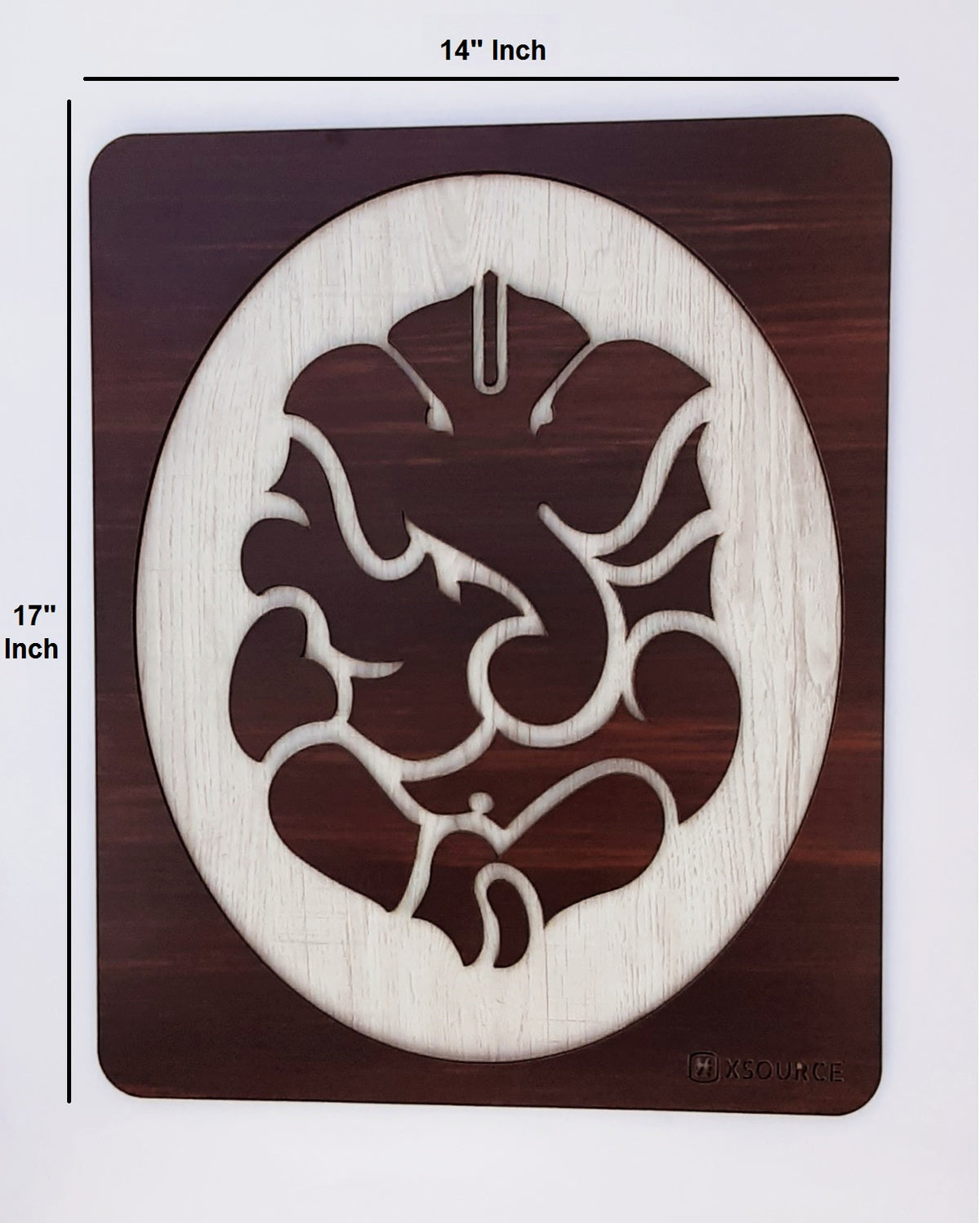 Ganesha 2 Layer Wooden Photo Frame for Home and Office