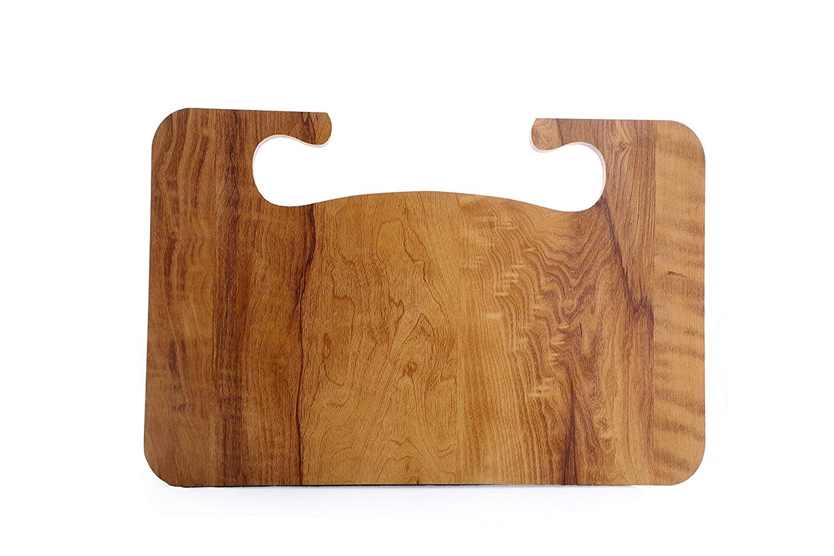 Wooden Multifunctional Car Desk-Laptop, Food, Steering Wheel, Tray, Drink Holder